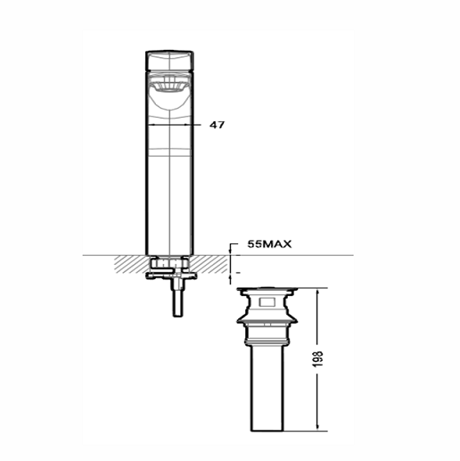 Смеситель Bravat Source F1173218CP-A-ENG для раковины